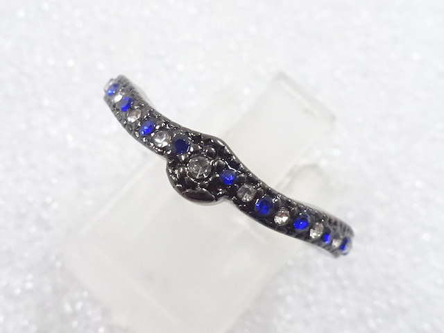 JAPANESE KIMONO / ANTIQUE COLORED STONE RING (SIZE 15.5)